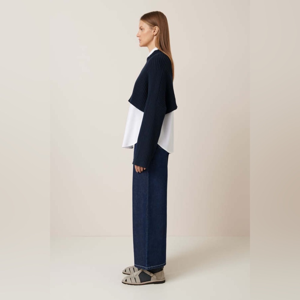 Kowtow Reed Sweater in Indigo - Picture 2 of 10